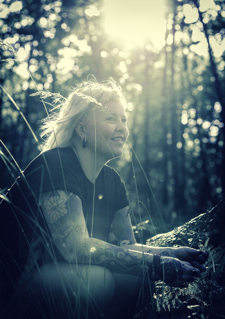 photo portrait extérieur forêt