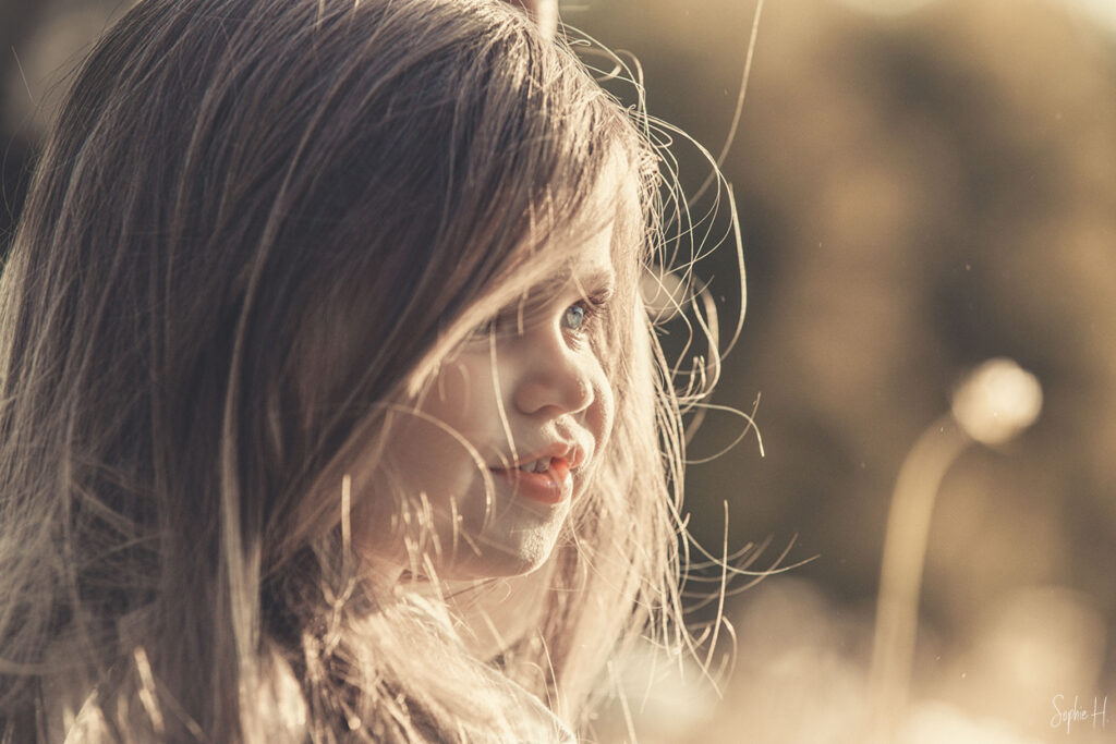 photo portrait enfant extérieur lumière naturelle