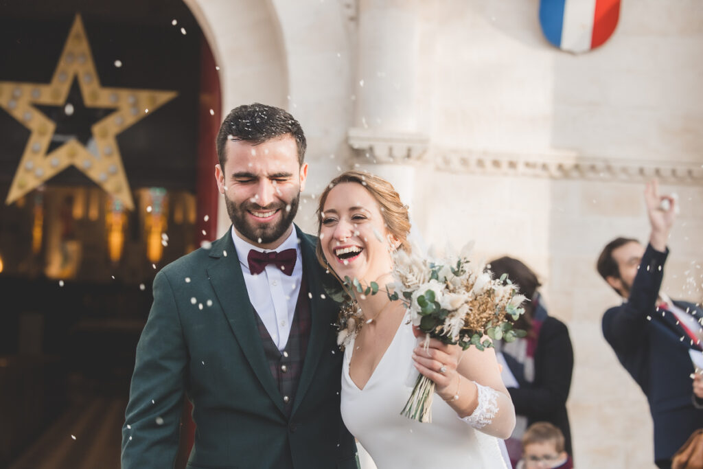 photo mariage sortie église
